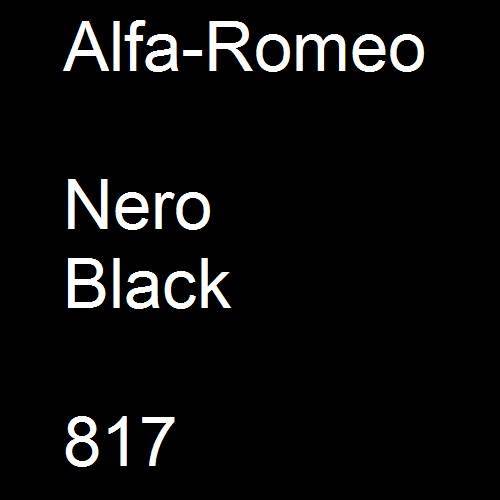 Alfa-Romeo, Nero Black, 817.